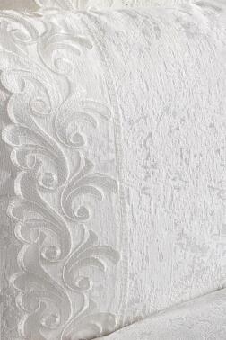 Fransız Dantelli Belinda Yatak Örtüsü Krem - 3