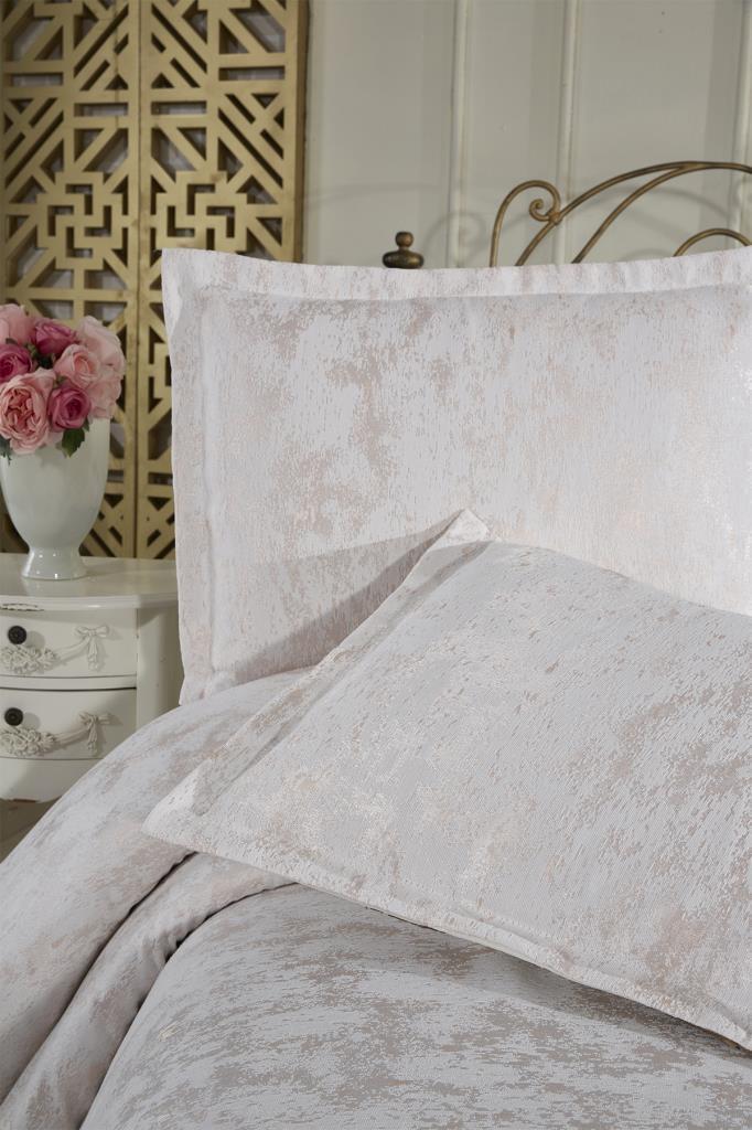 Fransız Dantelli Edge Çift Kişilik Yatak Örtüsü 230x250 cm - 5