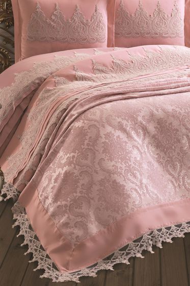 Fransız Dantelli Elegant Gelin Seti 7 Parça - Çeyiz Diyarı