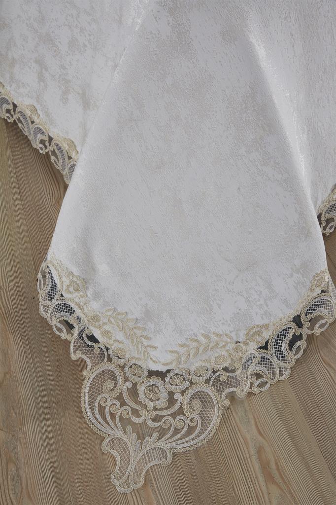 Fransız Dantelli Flux Çift Kişilik Yatak Örtüsü 230x250 cm - 2