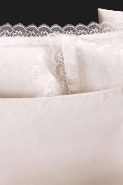 Fransız Dantelli Lalezar Gelin Seti 7 Parça Krem - 2