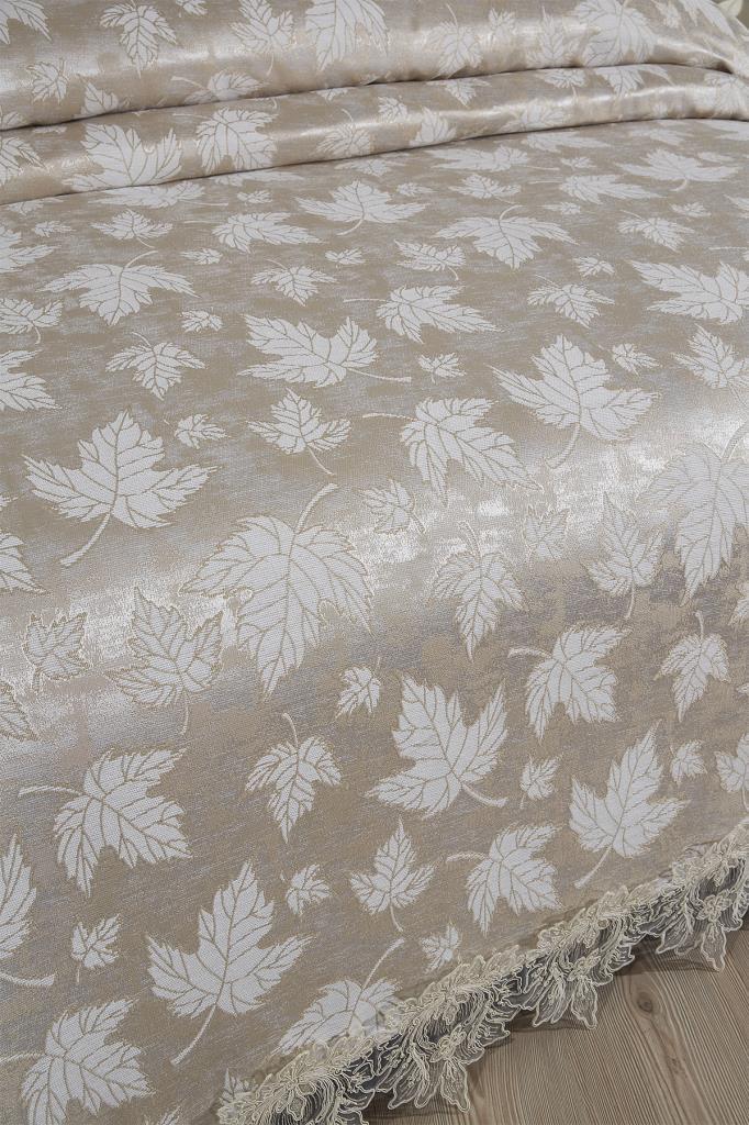 Fransız Dantelli Seravelle Çift Kişilik Yatak Örtüsü 230x250 cm - 3