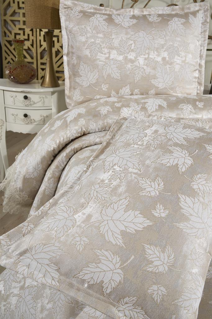 Fransız Dantelli Seravelle Çift Kişilik Yatak Örtüsü 230x250 cm - 8