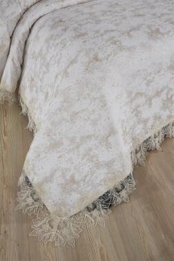 Fransız Dantelli Valoria Çift Kişilik Yatak Örtüsü 230x250 cm - 3