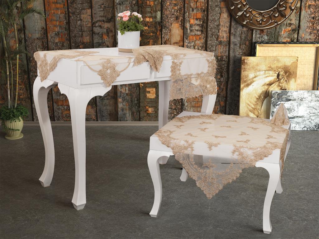 Fransız Mary Salon Takımı 16 Parça Cappucino - 1