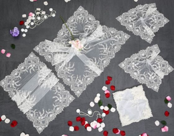 Fransız Mary Salon Takımı - 16 Parça Krem | 1449 - Çeyiz Diyarı (1)