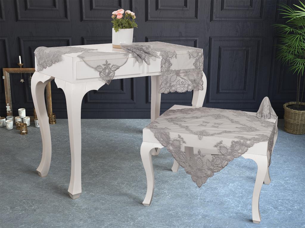 Fransız Mary Salon Takımı 16 Parça Silver - 1