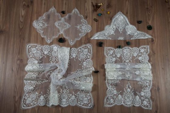 Fransız Mary Salon Takımı - 16 Parça Simli - Çeyiz Diyarı (1)