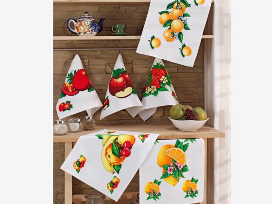 Fruits 6lı Mutfak Havlu Seti - Çeyiz Diyarı