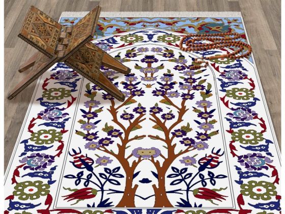 Garden Love Kadife Seccade - Çeyiz Diyarı (1)