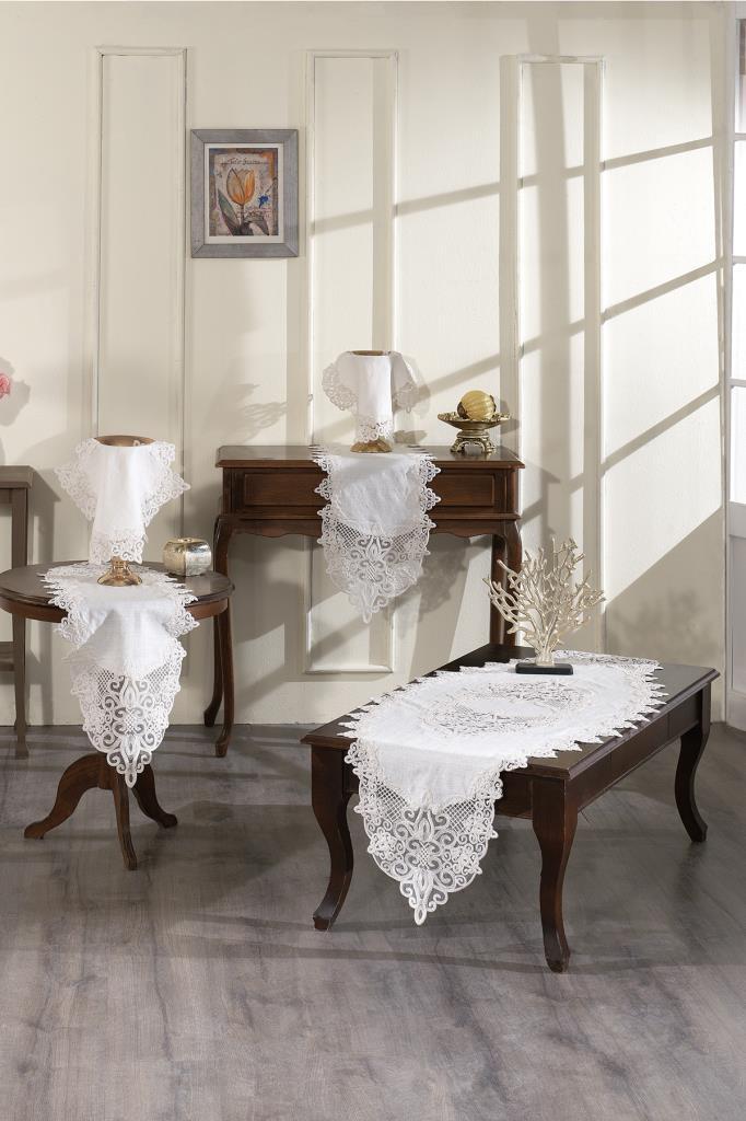 Gardenya Salon Takımı 5 Parça Krem - 1