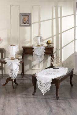 Gardenya Salon Takımı 5 Parça Krem - 1