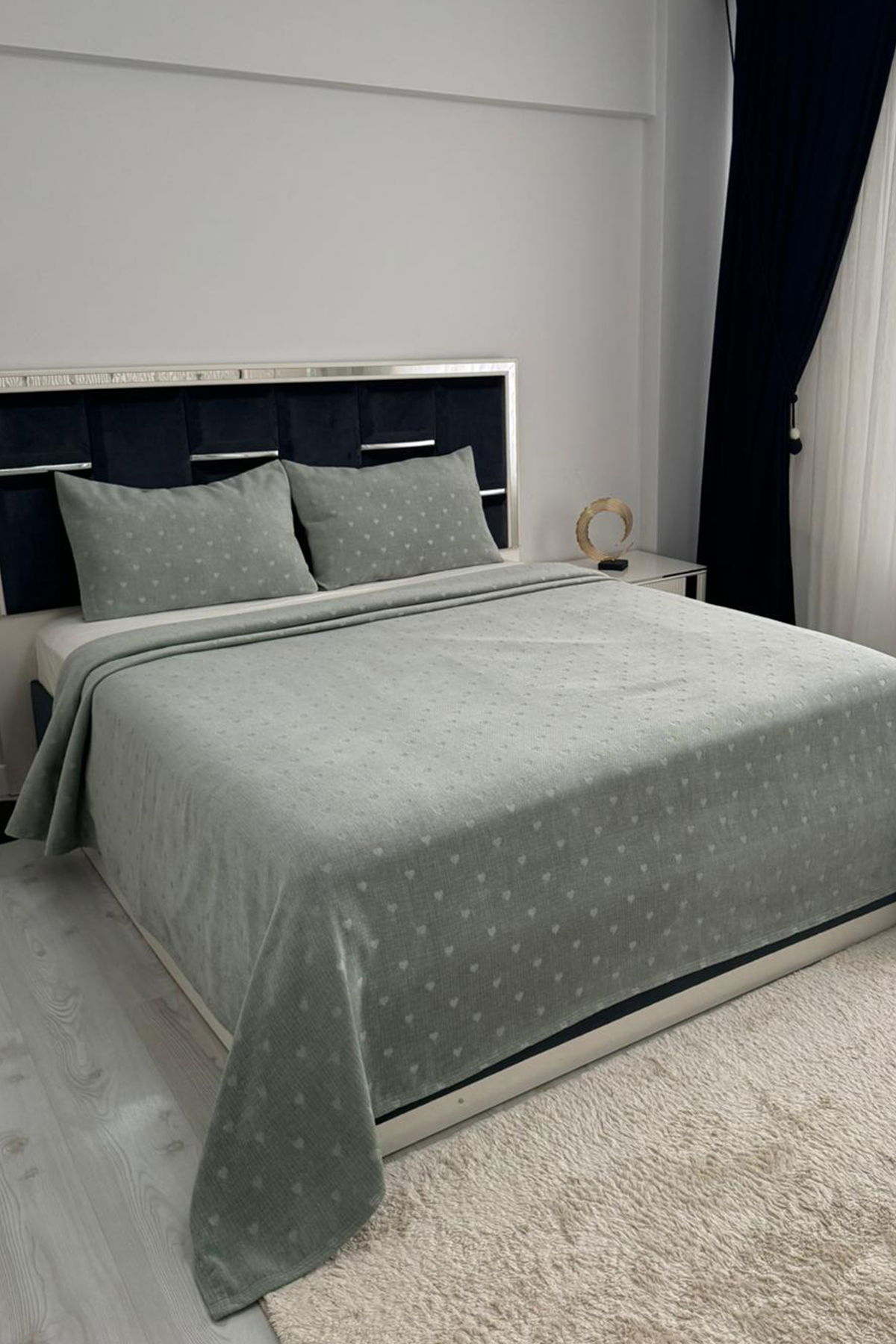 Gemila 3 Parça Çift Kişilik Yatak Örtüsü 235x250 cm - 1