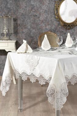 Gönül Masa Örtüsü 26 Parça Krem - 1