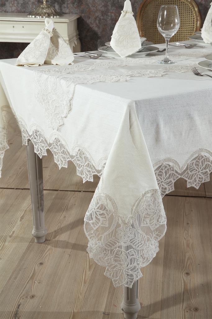 Gönül Masa Örtüsü 26 Parça Krem - 2