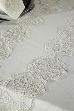 Gönül Masa Örtüsü 26 Parça Krem - 3