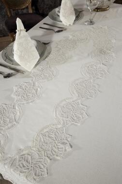 Gönül Masa Örtüsü 26 Parça Krem - 4