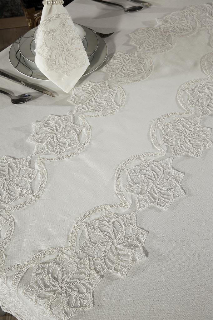Gönül Masa Örtüsü 26 Parça Krem - 5