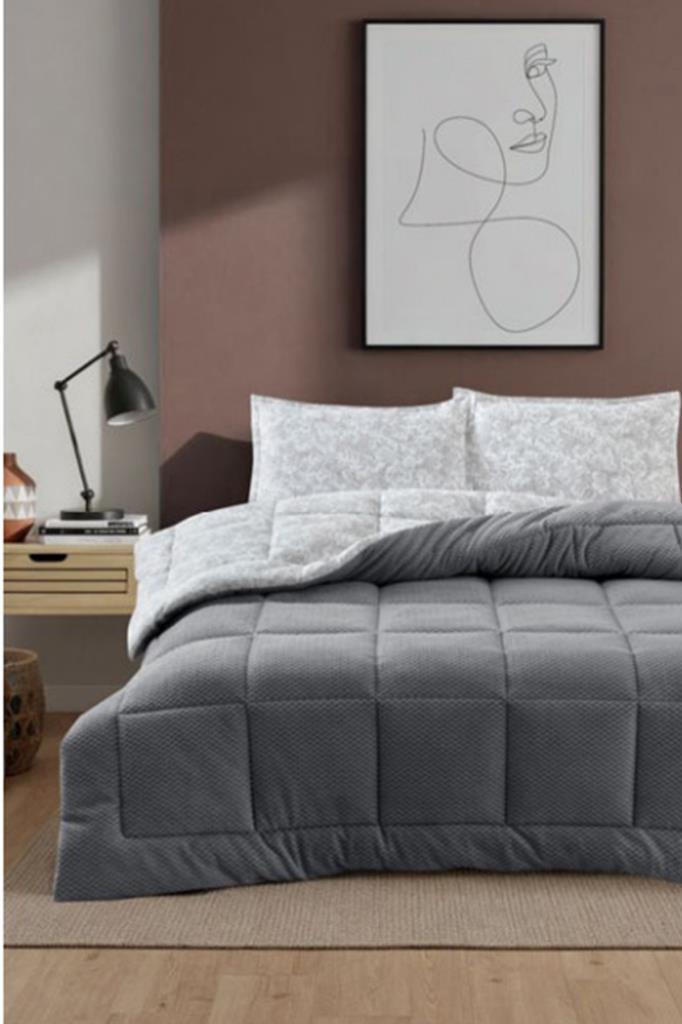 Gracias 4 Parça Comforter Set Gri - 1