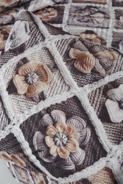 Gülce Ultrasonik Kapitoneli 5D Baskılı Çift Kişilik Yatak Örtüsü - 6