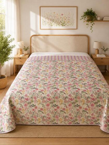 Güliz Çift Taraflı Çift Kişilik Kırlentsiz Tek Pike 200x220 cm Gri - Çeyiz Diyarı