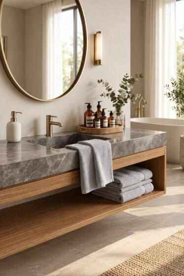 Havlum Kadife El Yüz Havlusu 50x90 Cm Gri - Çeyiz Diyarı (1)