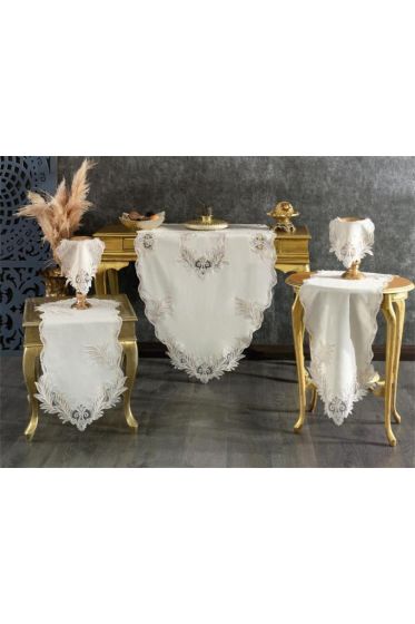 Hazan 5 Parça Salon Takımı Cappucino - Çeyiz Diyarı (1)