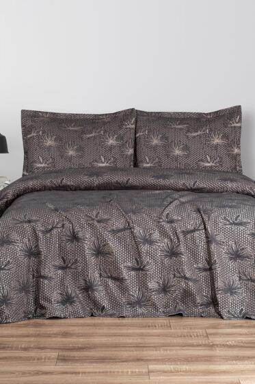 Hermes 3 Parça Çift Kişilik Pike Takımı 230x250 Antrasit - Çeyiz Diyarı