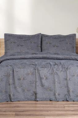 Hermes 3 Parça Çift Kişilik Pike Takımı 230x250 Gri - 1