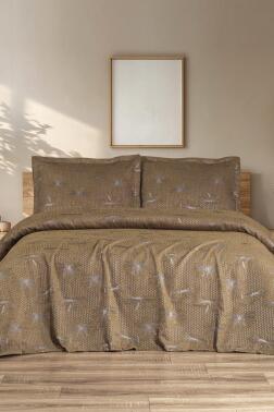 Hermes 3 Parça Çift Kişilik Pike Takımı 230x250 Kahve - 1