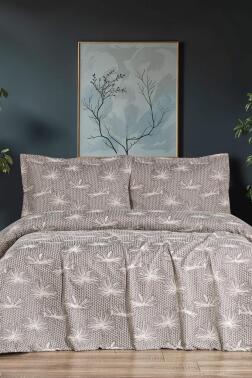 Hermes 3 Parça Çift Kişilik Pike Takımı 230x250 Krem - 1