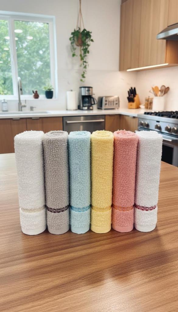 Heves 6lı Mutfak Havlu Takımı 30x30 Cm - 1