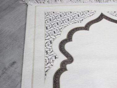 Hira Saçaklı Şönil Dokuma Seccade - 11