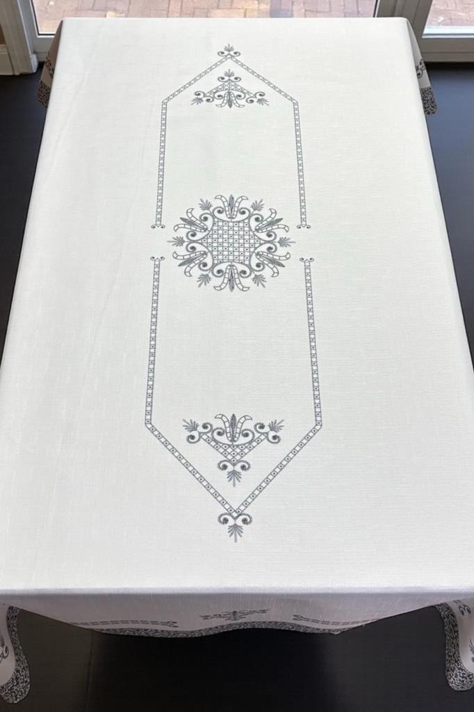 Hümay Dertsiz Masa Örtüsü 150x200 cm Gri - 2