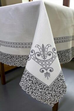 Hümay Dertsiz Masa Örtüsü 150x220 cm Gri - 4