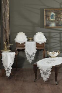 Işıl Salon Takımı 5 Parça Krem - 1