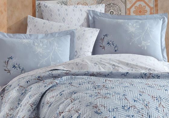 Jardin Tek Kişilik Kapitone Nevresim Takımı Lacivert - Hobby (1)