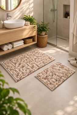 Juli Micro 2li Banyo Paspas Takımı 60x90 cm - 40x60 cm - 1