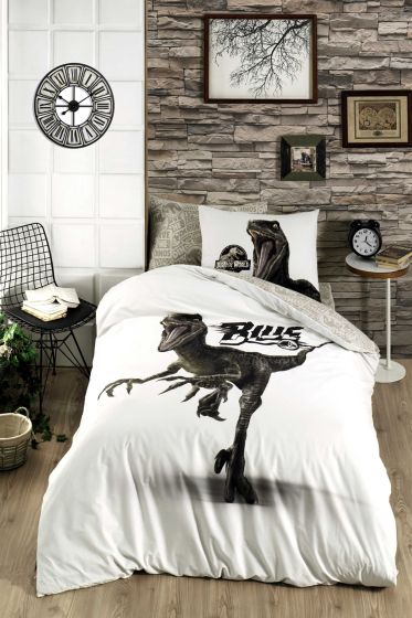 Jurassic World Blue Çocuk Nevresim Takımı - Hobby