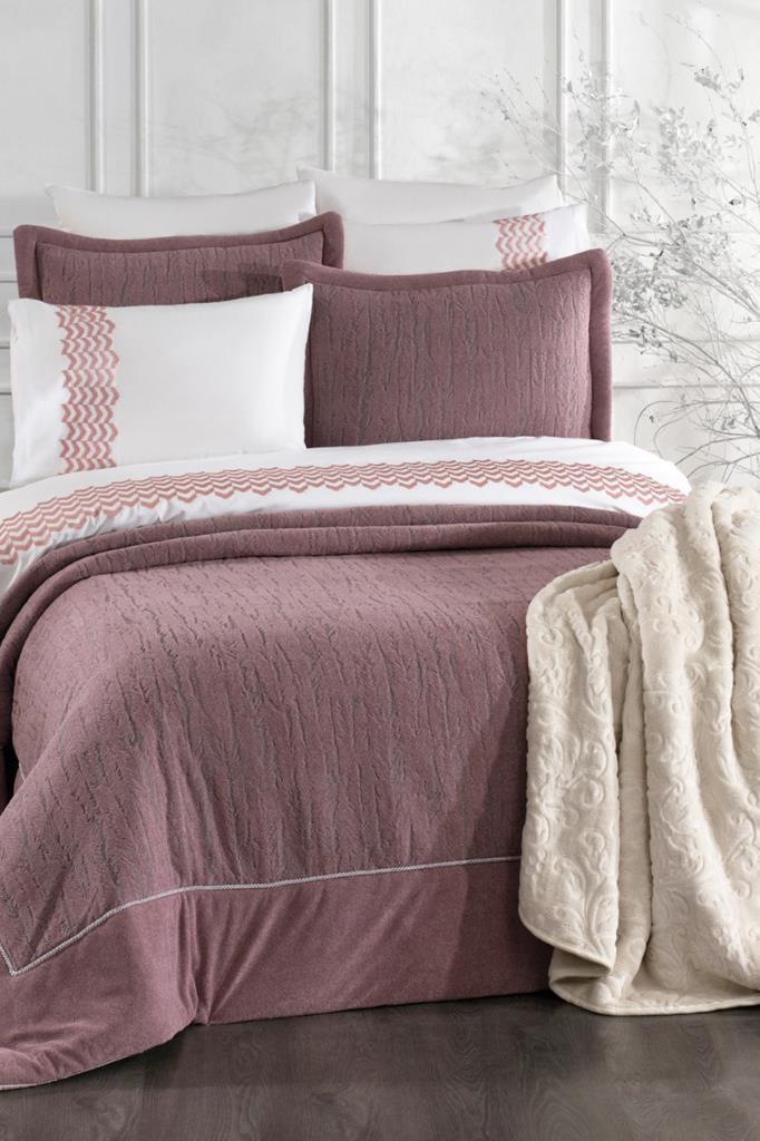 Karmen 10 Parça Battaniyeli Çeyiz Seti Gül Kurusu - 1