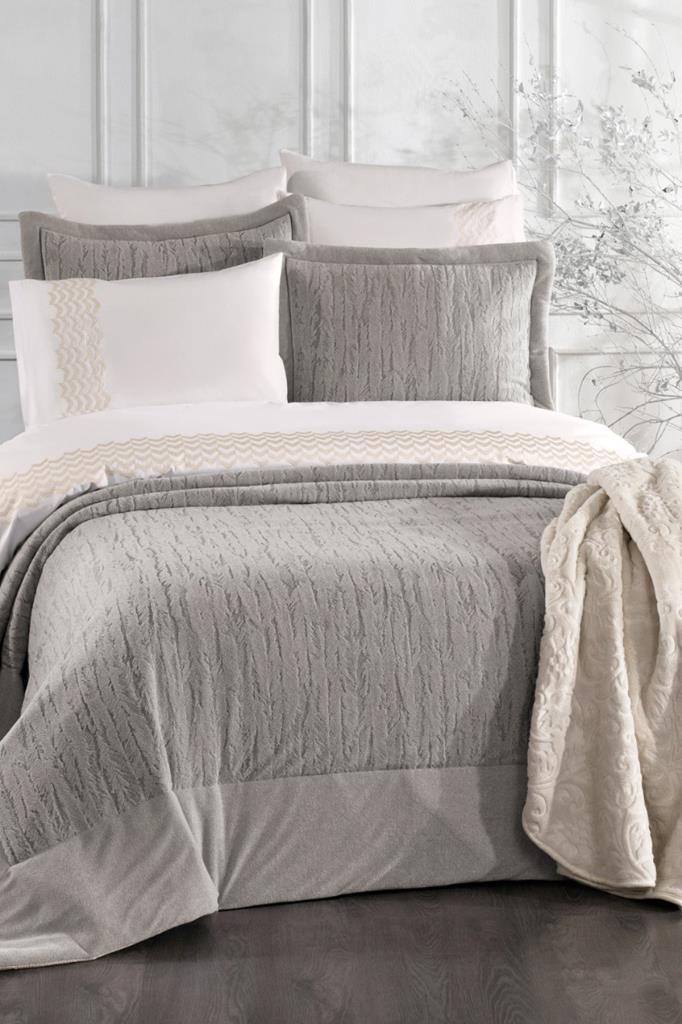 Karmen 10 Parça Battaniyeli Çeyiz Seti Krem - 1