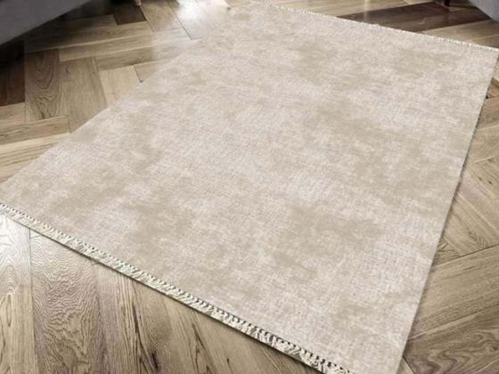 Kaymaz Taban Dijital Baskı Kadife Halı Duru Krem 100x300 Cm - Çeyiz Diyarı