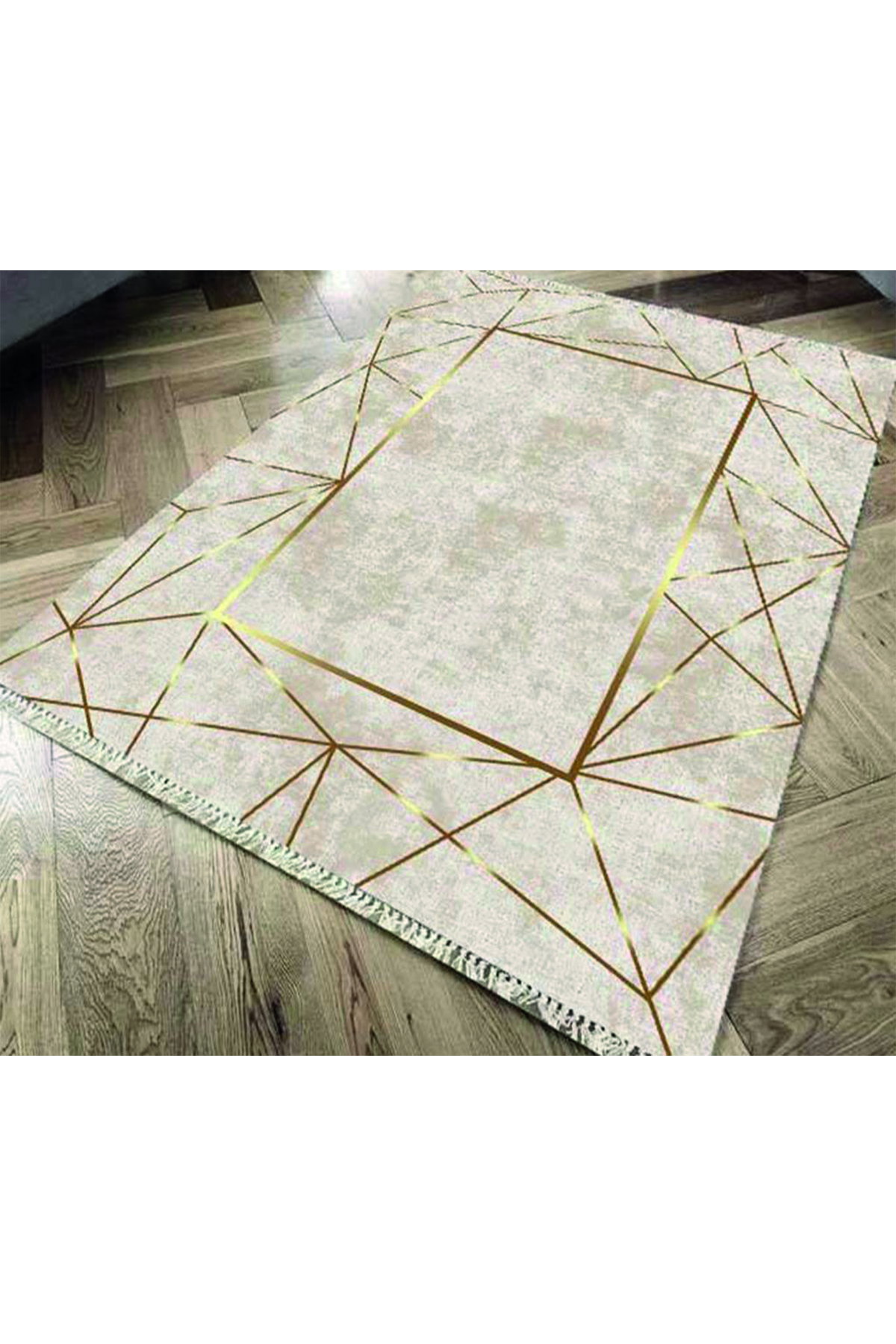 Kaymaz Taban Dijital Baskı Kadife Halı Monolit 100x200 Cm - 1