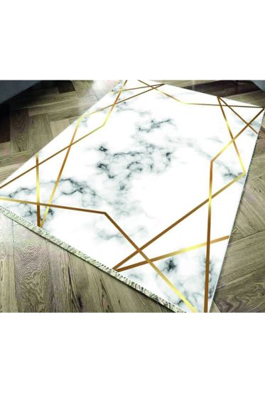 Kaymaz Taban Dijital Baskı Kadife Halı Stars 80x140 Cm - Çeyiz Diyarı