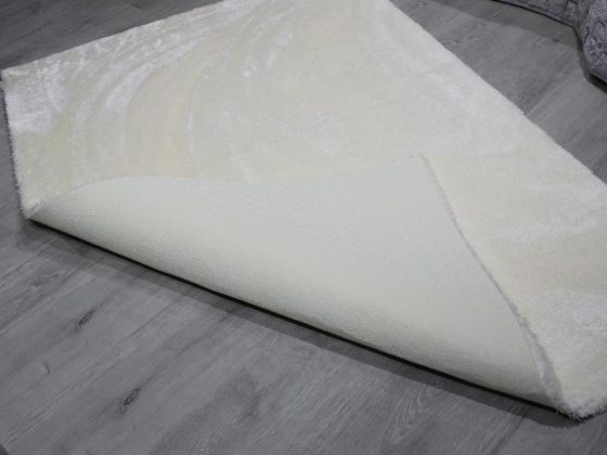 Kaymaz Taban Eksen Peluş Halı Krem150x220 Cm - Çeyiz Diyarı (1)