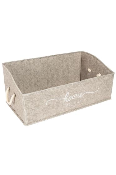 Keçe Dikdörtgen Raf Düzenleyici Mega Kahve - Çeyiz Diyarı