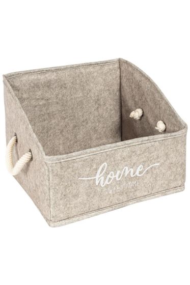 Keçe Dikdörtgen Raf Düzenleyici Mini Kahve - Çeyiz Diyarı