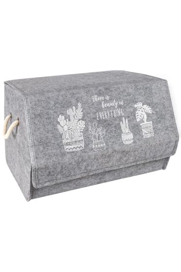 Keçe Kapaklı Mega Kahve Kutu Kahve - Çeyiz Diyarı