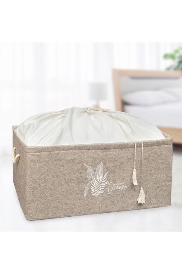 Keçe Torbalı Mega Kutu Kahve - Çeyiz Diyarı