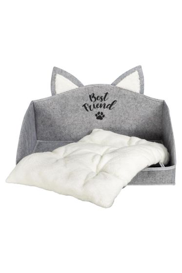 Kedi Köpek Yatağı Gri - Çeyiz Diyarı (1)